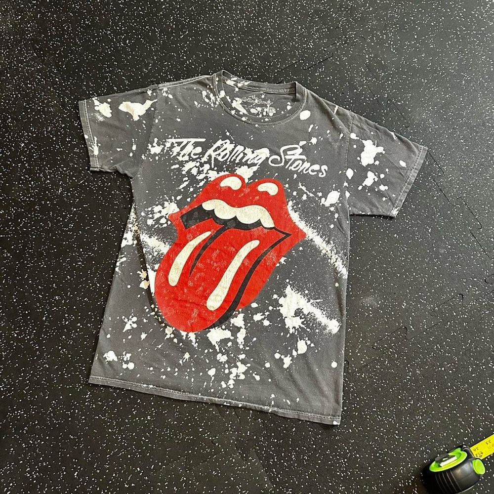 The Rolling Stones Gray Tee with Red Logo